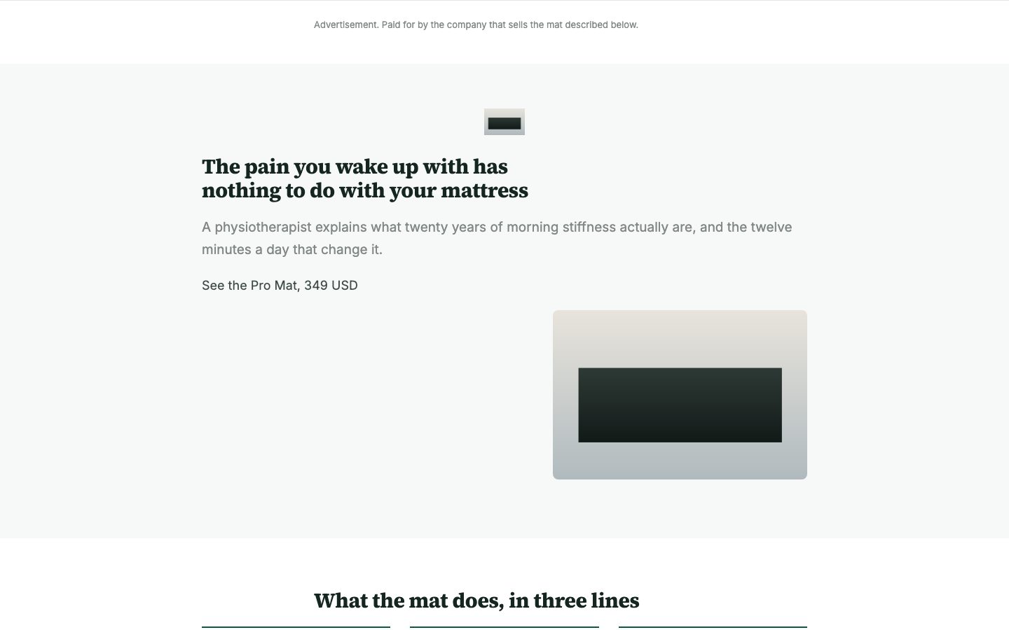 A published page at its preview link, opened by somebody with no account.